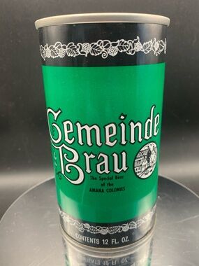 Vintage Beer Can Gemeinde Brau Special Beer of Amana Colonies Tab Empty Steel